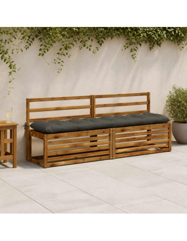 Cuscino per panchina VIANEN 100% Poliestere Antracite