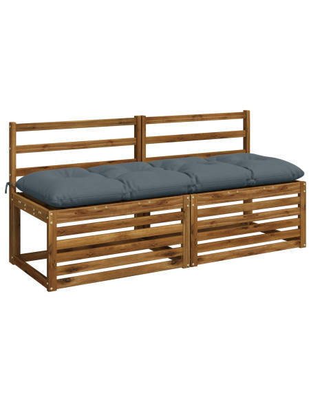 Cuscini per Panchina VIANEN 2 pz 100% Poliestere Blu