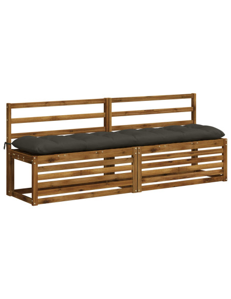 Cuscino per panchina VIANEN 100% Poliestere Antracite