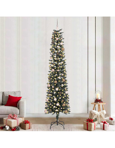 Albero di Natale artificiale con 300 LED Verde 240 cm