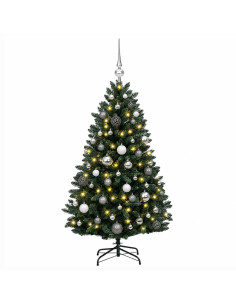 Albero di Natale artificiale verde medio con palline 270 cm 2