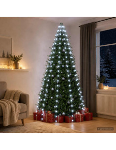 Ghirlande luminose per alberi di Natale Verde 210 cm PVC