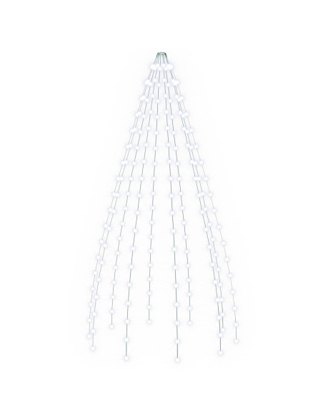 Ghirlande luminose per alberi di Natale Verde 180 cm PVC