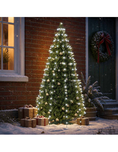 Ghirlande luminose per alberi di Natale Verde 180 cm PVC