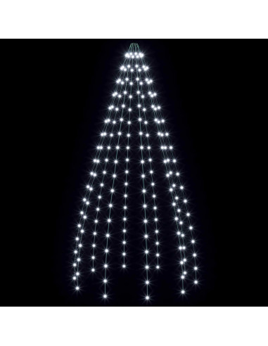 Ghirlande luminose per alberi di Natale Verde 180 cm PVC