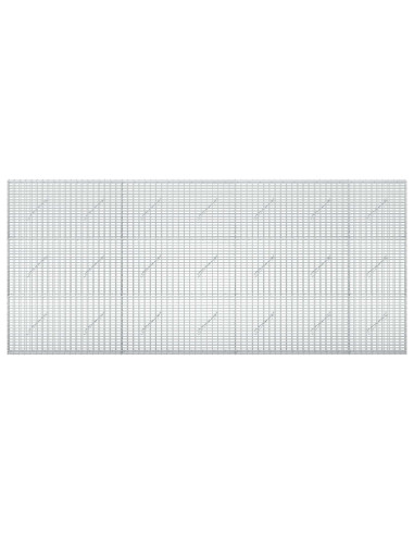Gabione con Filo da 5 mm e Rete da 5x2,5 cm 350x10x150 cm