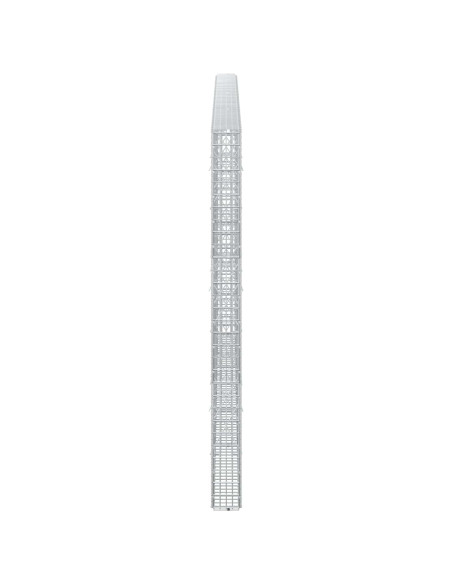 Gabione con Filo da 5 mm e Rete da 5x2,5 cm 350x10x150 cm