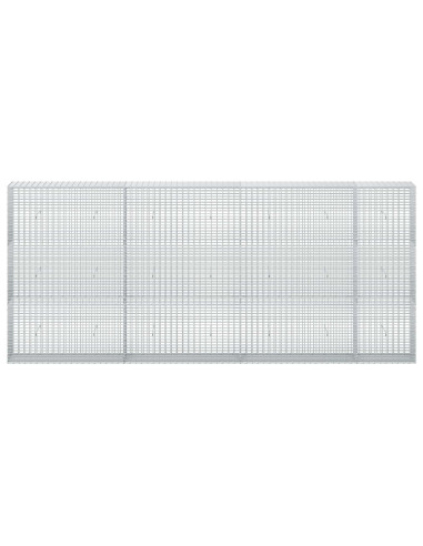 Gabione con Filo da 5 mm e Rete da 5x2,5 cm 350x30x150 cm