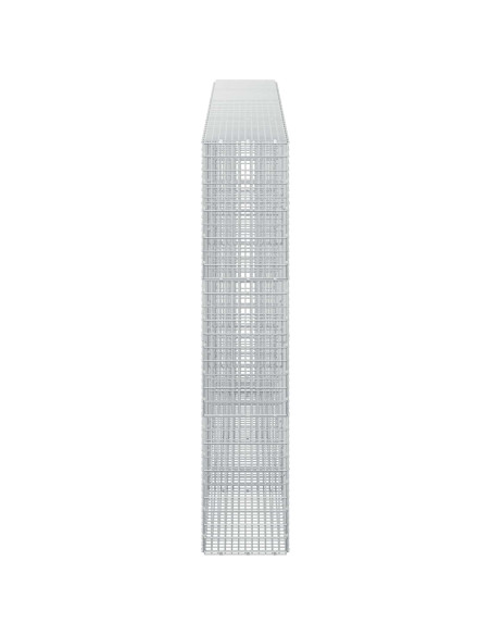 Gabione con Filo da 5 mm e Rete da 5x2,5 cm 350x30x150 cm