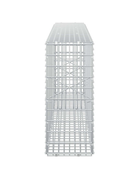 Gabione con Filo da 5 mm e Rete da 5x2,5 cm 150x20x50 cm