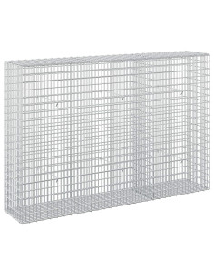 Gabione con Filo da 5 mm e Rete da 5x2,5 cm 150x30x100 cm 2