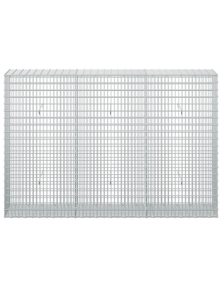 Gabione con Filo da 5 mm e Rete da 5x2,5 cm 150x30x100 cm