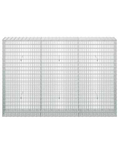 Gabione con Filo da 5 mm e Rete da 5x2,5 cm 150x30x100 cm