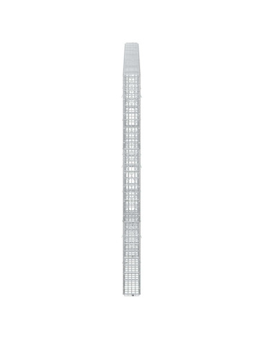 Gabione con Filo da 5 mm e Rete da 5x2,5 cm 250x10x150 cm