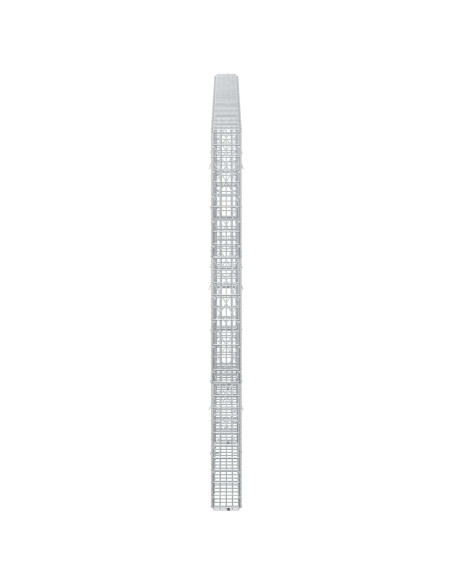 Gabione con Filo da 5 mm e Rete da 5x2,5 cm 250x10x150 cm