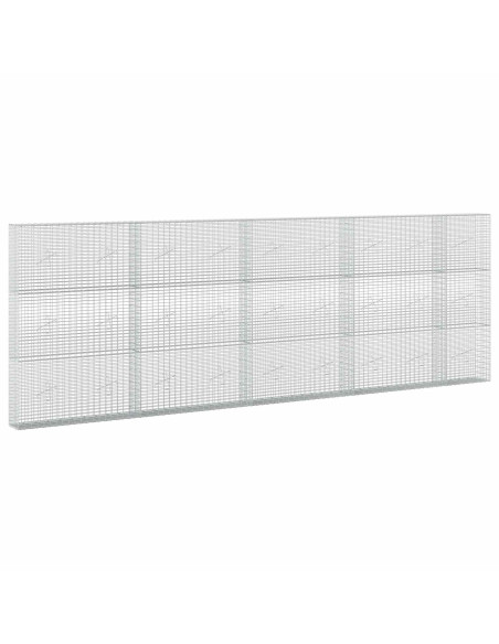 Gabione con Filo da 5 mm e Rete da 5x2,5 cm 450x20x150 cm