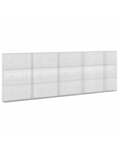 Gabione con Filo da 5 mm e Rete da 5x2,5 cm 450x20x150 cm