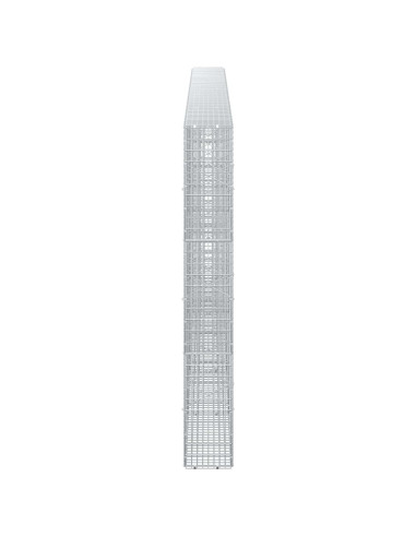 Gabione con Filo da 5 mm e Rete da 5x2,5 cm 450x20x150 cm