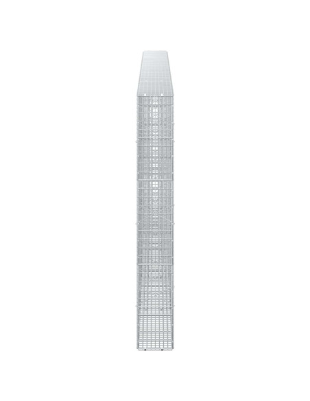 Gabione con Filo da 5 mm e Rete da 5x2,5 cm 450x20x150 cm