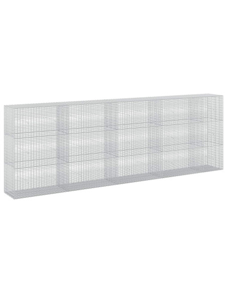 Gabione con Filo da 5 mm e Rete da 5x2,5 cm 450x50x150 cm
