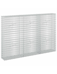 Gabione con Filo da 5 mm e Rete da 5x2,5 cm 150x20x100 cm 2