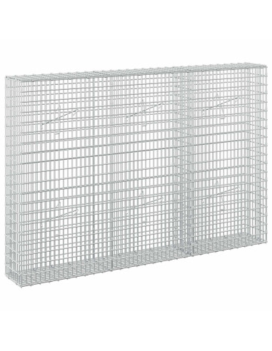 Gabione con Filo da 5 mm e Rete da 5x2,5 cm 150x20x100 cm