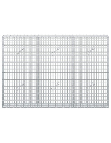Gabione con Filo da 5 mm e Rete da 5x2,5 cm 150x20x100 cm