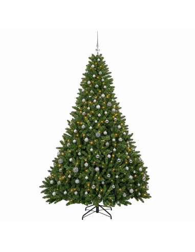 Albero di Natale artificiale verde chiaro con palline 300 cm
