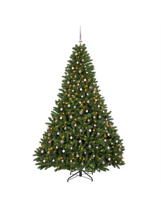 Albero di Natale artificiale verde chiaro con palline 300 cm 2