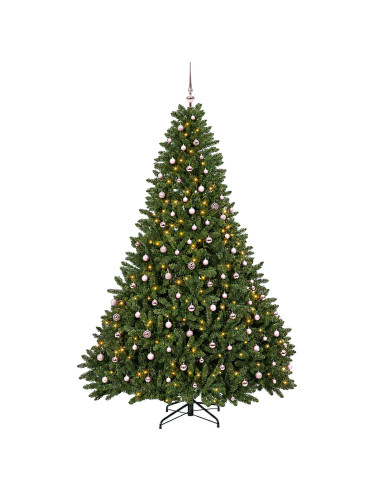 Albero di Natale artificiale verde chiaro con palline 300 cm