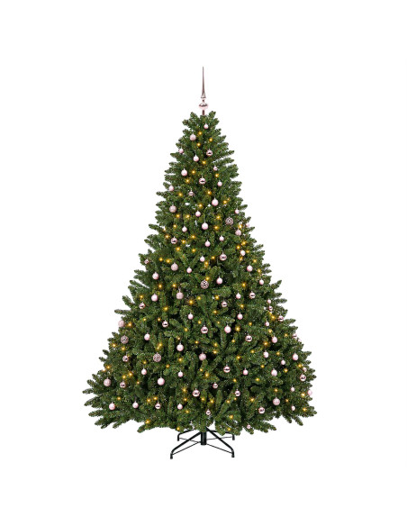 Albero di Natale artificiale verde chiaro con palline 300 cm
