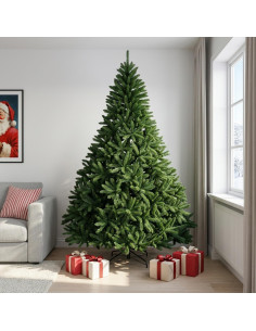 Albero di Natale Artificiale con Rami Pieghevoli 210 cm PVC