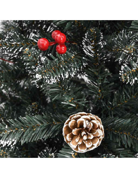 Albero di Natale artificiale con 300 LED Verde 240 cm