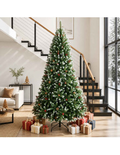 Albero di Natale Artificiale con Rami Pieghevoli 300 cm PVC