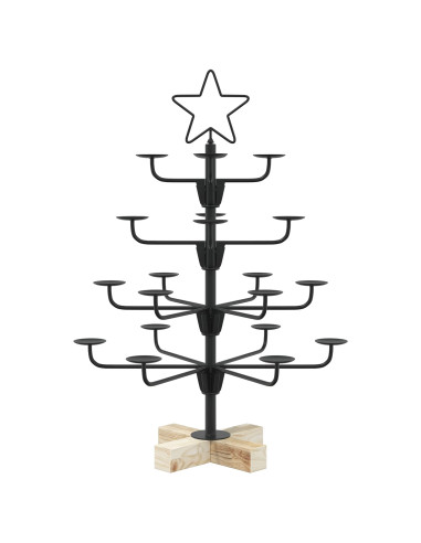 Albero di Natale in Metallo con Supporto KUOPIO 60 cm Acciaio