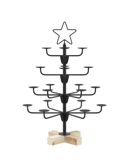 Albero di Natale in Metallo con Supporto KUOPIO 60 cm Acciaio