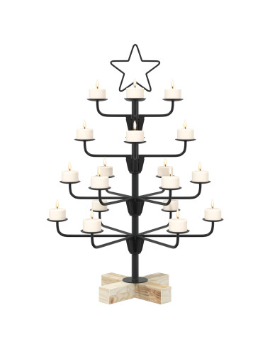 Albero di Natale in Metallo con Supporto KUOPIO 60 cm Acciaio