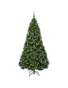 Albero di Natale artificiale verde con palline 300 cm 600 LED 2