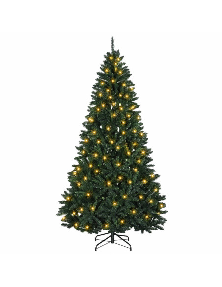 Albero di Natale Artificiale con Rami Pieghevoli 270 cm 600 LED