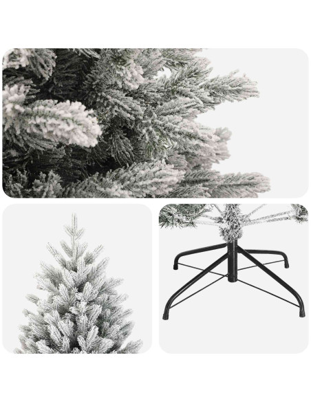 Albero di Natale Artificiale con Rami Pieghevoli 120 cm