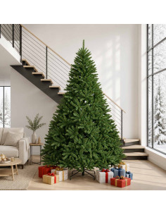 Albero di Natale Artificiale con Rami Pieghevoli 270 cm PVC