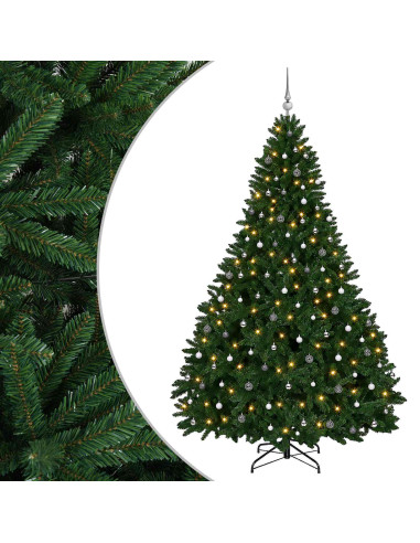 Albero di Natale artificiale verde medio con palline 270 cm