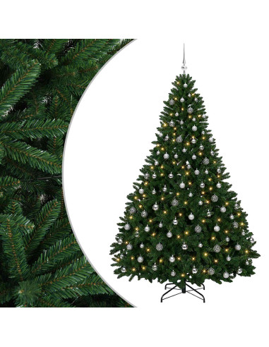 Albero di Natale artificiale verde medio con palline 270 cm