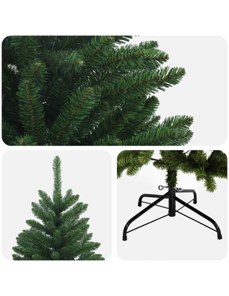 Albero di Natale Artificiale con Rami Pieghevoli 270 cm PVC