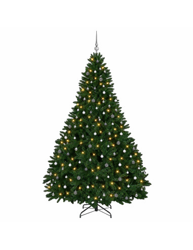 Albero di Natale artificiale verde medio con palline 270 cm