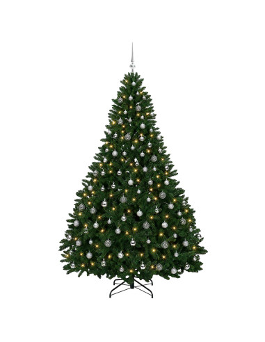 Albero di Natale artificiale verde medio con palline 270 cm