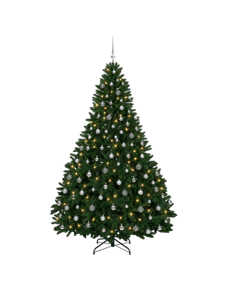 Albero di Natale artificiale verde medio con palline 270 cm