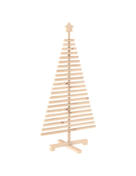 Albero di Natale in legno KOTKA 120 cm Legno Massello di Pino