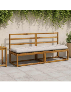 Cuscini per Panchina VIANEN 2 pz 100% Poliestere Bianco