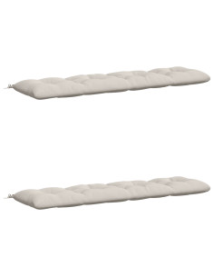 Cuscini per Panchina VIANEN 2 pz 100% Poliestere Bianco 2